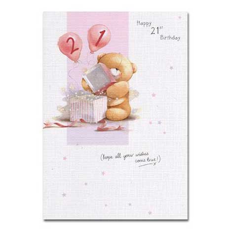 21st Birthday Forever Friends Card